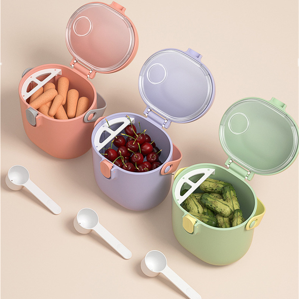 Baby Food Dispensing Spoon - Bebek maması saklama kutusu uçucu tahıl