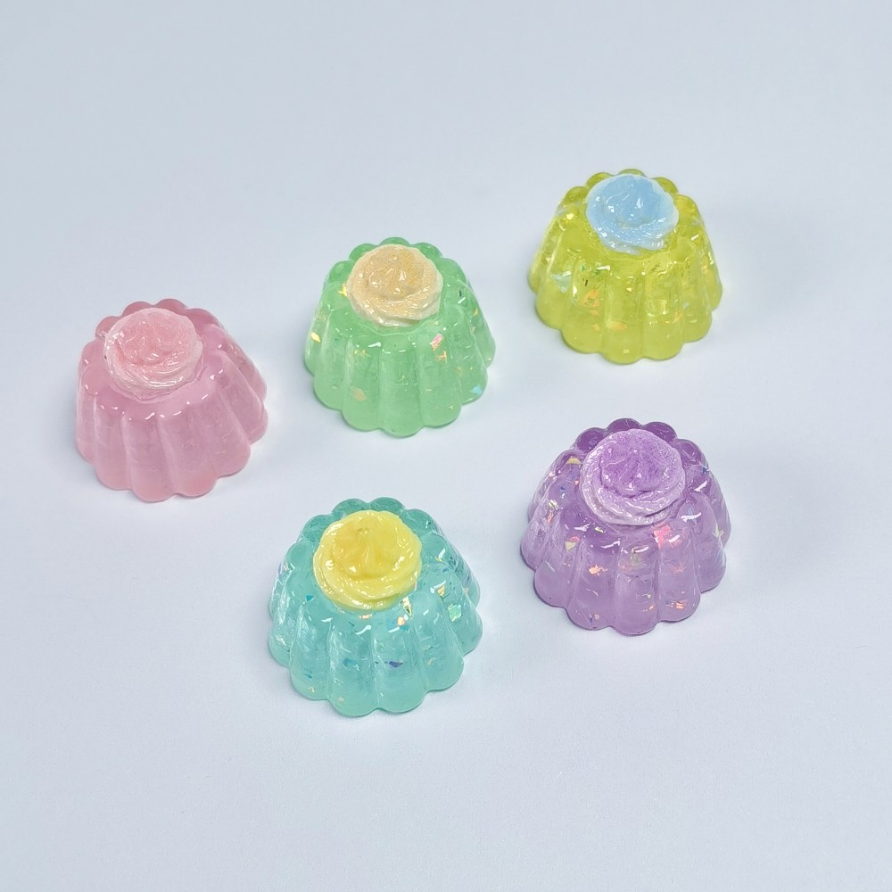 Baby Food Jelly - Minyatür Payet Kremalı Jöle Kek Reçine