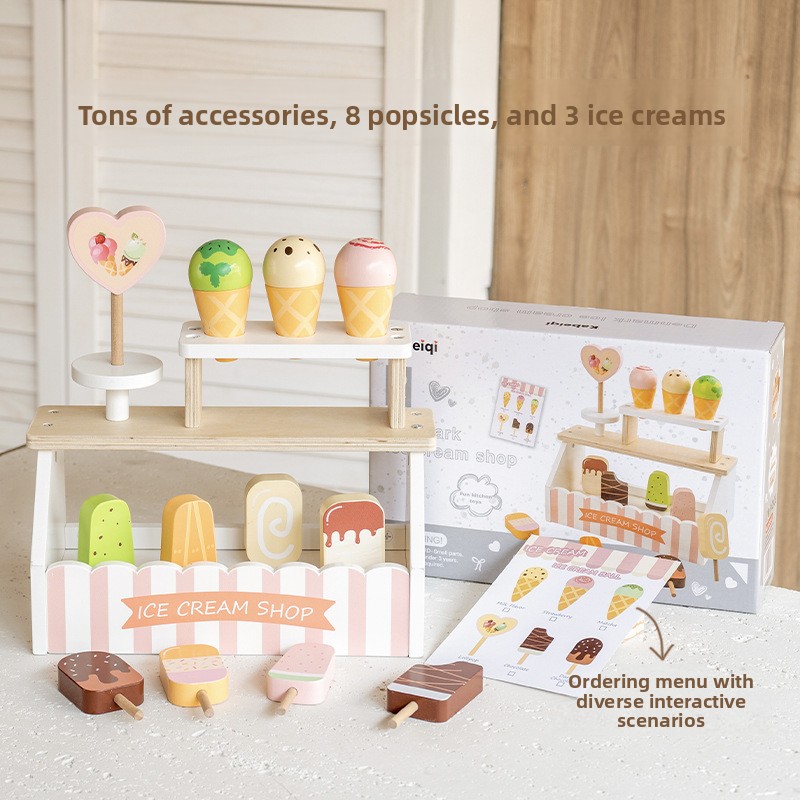 Baby Food Restaurant - Çocuk Oyuncak Bulmaca Ahşap Mutfak Oyuncak