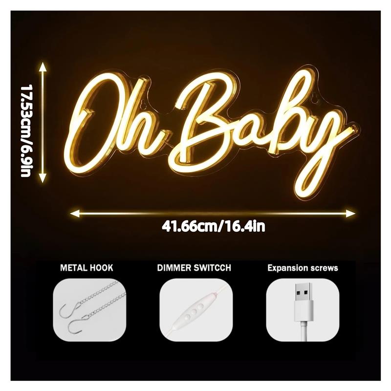 Oh Bebek Neon Tabelaları Duvar - Baby Food Restaurant incelemesi ve fiyatı