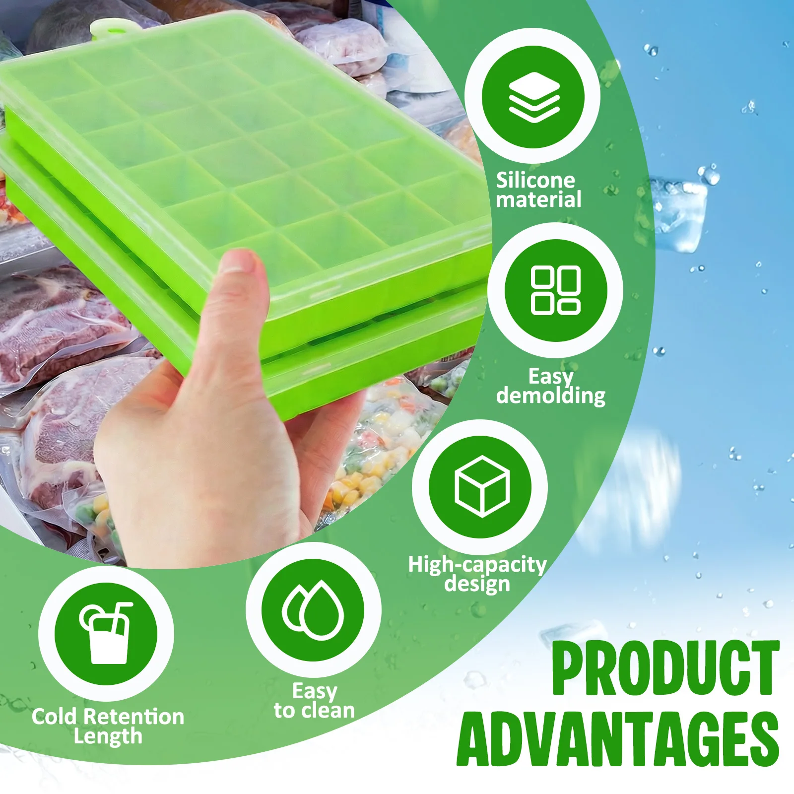 Silikon buz kalıbı kolay çıkar - Baby Food Jelly incelemesi ve fiyatı