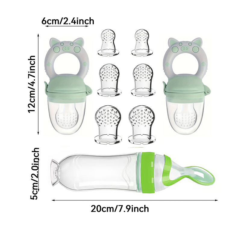 9 adet Biberon: 1 Silikon Bibe - Baby Food Dispensing Spoon incelemesi ve fiyatı