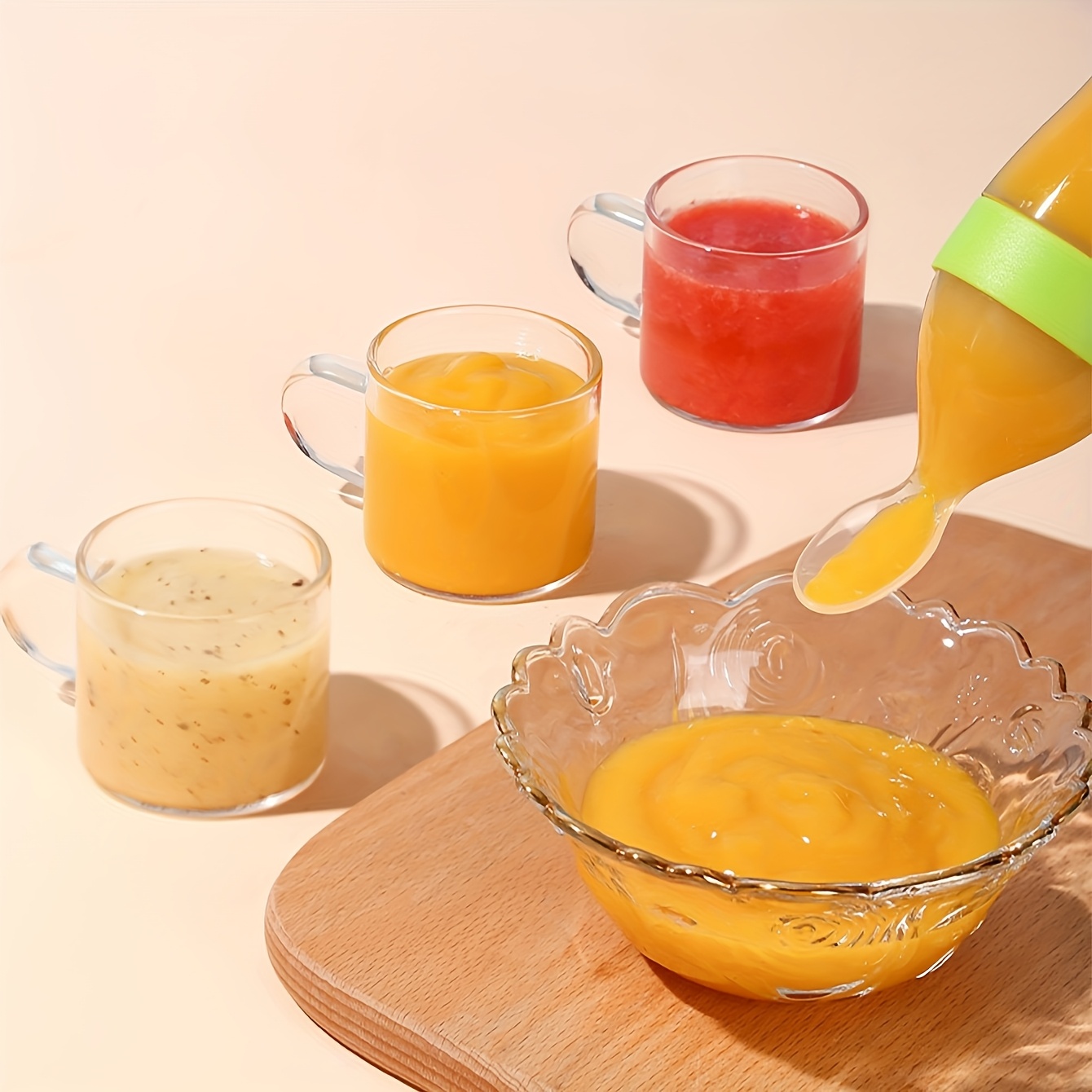 9 adet Biberon: 1 Silikon Bibe - Baby Food Dispensing Spoon incelemesi ve fiyatı